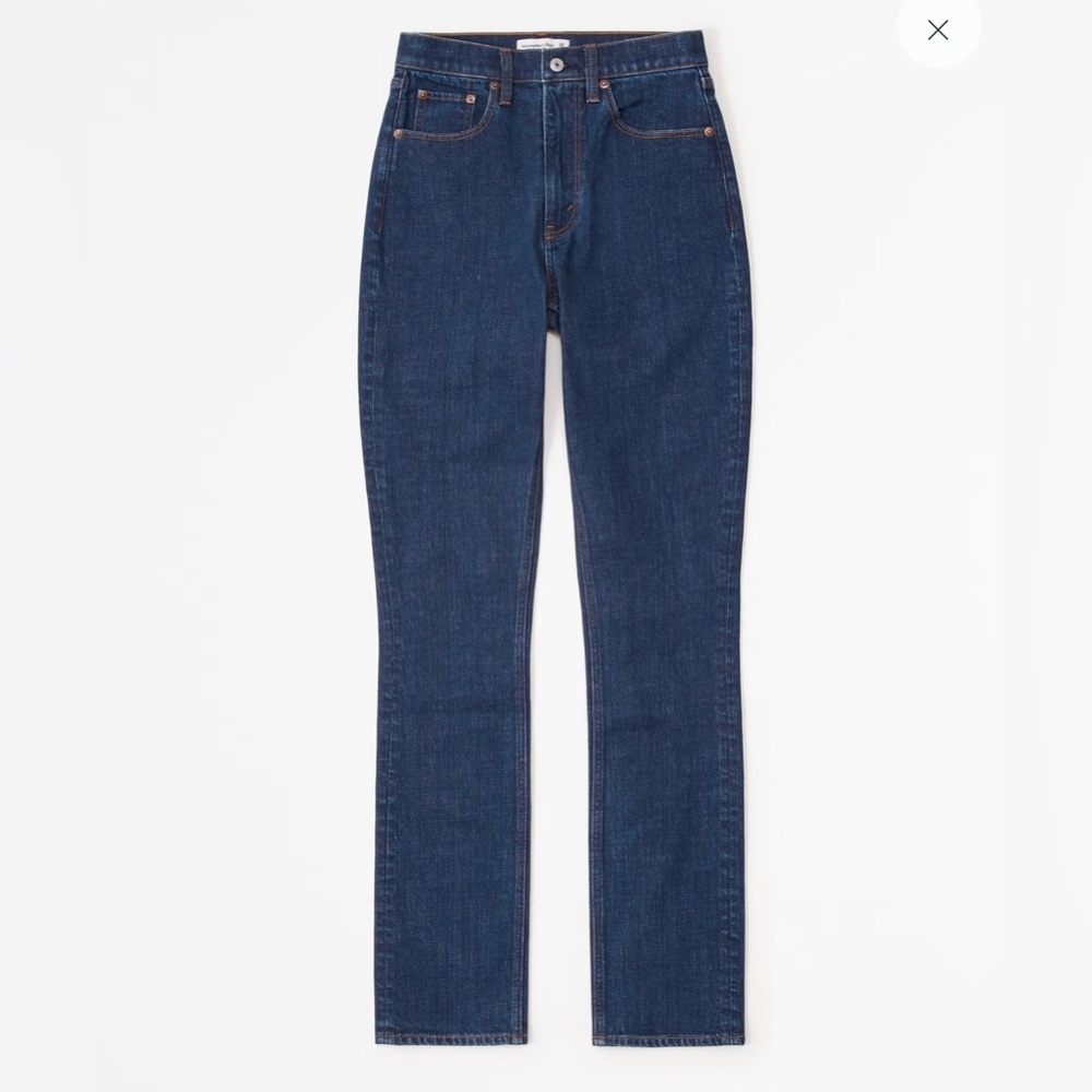 Abercrombie & Fitch The 90s Slim Straight Ultra High Rise Jeans - Curve Love
